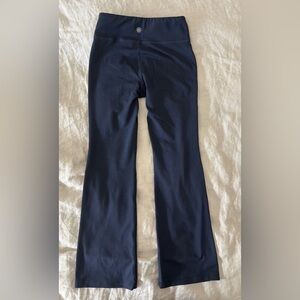 Athleta Girl navy flare leggings